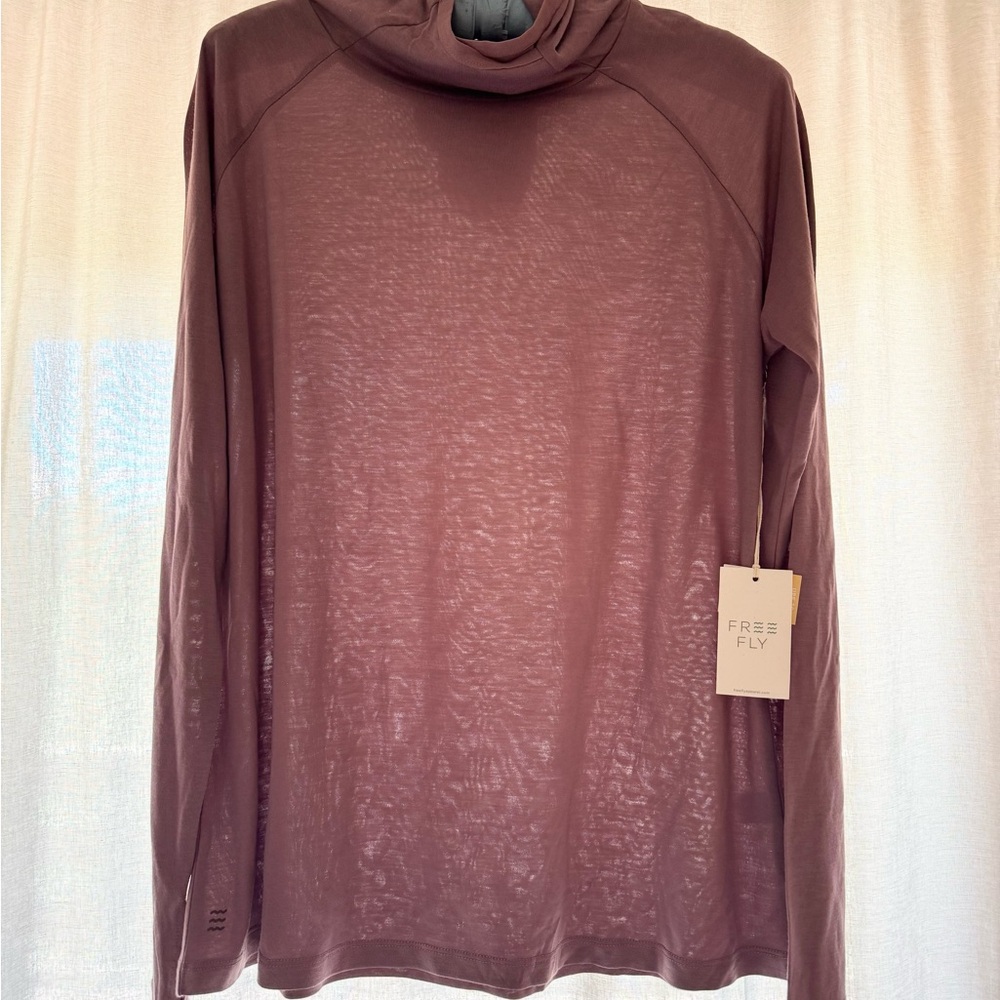 Free Fly Bamboo Lightweight Hoodie II in Sea Moss Purple (Fig)